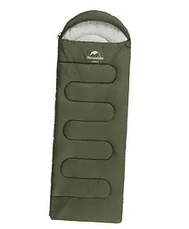 Спальник Naturehike Y150L (NH21MSD08) +11°C - лівий - темно-зелений