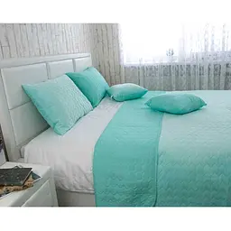 Декоративне покривало Руно VeLour Tiffany, 220x150 см, м'ятний (360.55_Tiffany) - мініатюра 3