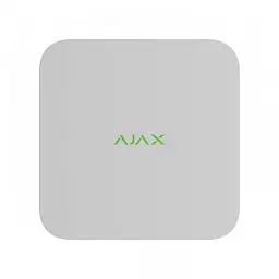 Мережевий відеореєстратор Ajax NVR (8ch) white, роздільна здатність до 4К, підтримка ONVIF/RTSP, декодування H.265/H.264, ємність до 16Тб