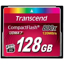 Карта пам'яті Transcend Compact Flash Card 128Gb 800X (TS128GCF800)