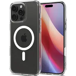 Прозорий чохол Spigen Ultra Hybrid T (MagFit + Camera Control) White для iPhone 16 Pro Max (ACS08505) - мініатюра 3