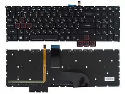 Клавіатура Acer Predator 15 G9-591 G9-591G G9-591R G9-592 G9-593 17 G5-793 G9-791 G9-792 чорна без рамки підсвітка Прямий Enter Original PRC (0KN0-EX1UA12)