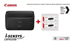 Canon Принтер А4 i-SENSYS LBP6030B (бандл із 2 картриджами) - мініатюра 7