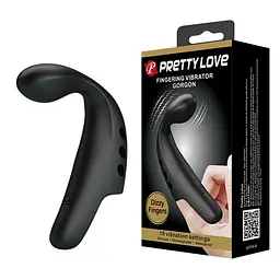 Вібратор на палець Pretty Love Fingering Vibrator Gorgon 9.3 см чорний - мініатюра 11