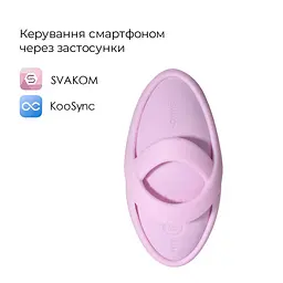Смарт-вібратор для клітора Svakom Echo 2 Pink Lilac, підігрів до 38 °C, знімна насадка на палець - мініатюра 2