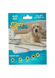 Краплі для собак Petoni Planet протипаразитарні 25 - 40 кг - 4 мл