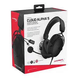 Ігрова гарнітура HyperX Cloud Alpha S 3.5 мм/USB Black (HX-HSCAS-BK/WW) - мініатюра 2