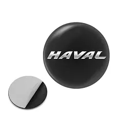 Наклейка з логотипом Haval для автоключів d=15 мм Пластикова об'ємна (Завод)
