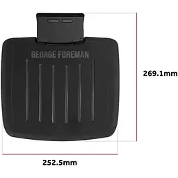 Гриль притискний Russell Hobbs George Foreman Immersa Small 1100Вт чорний - мініатюра 3