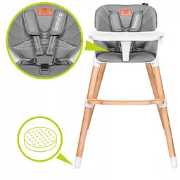 Стілець для годування Lionelo KOEN GREY STONE - мініатюра 6