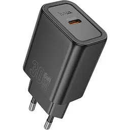 Мережевий зарядний пристрій Hoco N62 Gentle PD30W Black (644297) [170756]