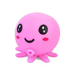 Дитяча іграшка-антистрес Восьминіг MS 3951(Pink) з борошном, 7,5 см