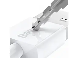 Кабель Baseus Superior Series Fast Charging Cable USB to MicroUSB 2A 1m CAMYS-02 White - мініатюра 3