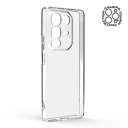 Прозрачный чехол для Infinix Note 50 4G с защитой камеры, тонкий, силиконовый, бесцветный, ударопрочный, противоударный бампер с закрытой камерой, ArmorStandart (ARM84726) - мініатюра 2