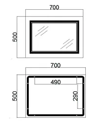 Дзеркало Qtap Cardinal з LED-підсвічуванням Touch QT0478C5070 - мініатюра 13