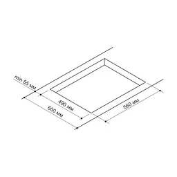 Варочна поверхня Pyramida PFG 647 BLACK LUXE - мініатюра 7