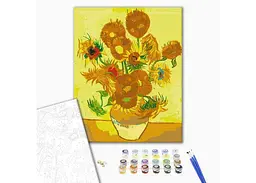 Розмальовка за номерами Brushme Соняшники Репродукція (40х50) (BS8028) - мініатюра 2