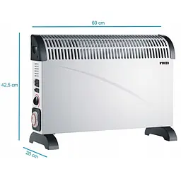 Конвекторний обігрівач N'oveen Turbo Fan Timer CH-6000 2000W - мініатюра 3