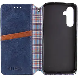 Шкіряний чохол-книжка GETMAN Cubic (PU) для Samsung Galaxy A26 5G Синій - мініатюра 4