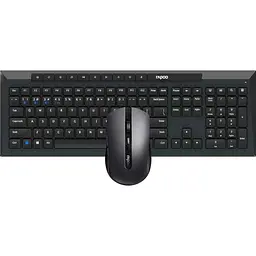 Комплект (клавіатура + миша) Rapoo 8210M wireless, черний (8210M black)