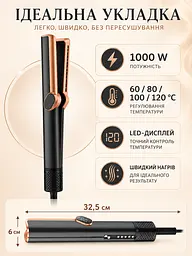 Фен-стайлер чорний 1000 W з LED-дисплеєм для вологого та сухого волосся (49676042), Чорний - мініатюра 3