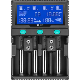 Зарядний пристрій для акумуляторів PowerPlant PP-A4 (Ni-MH,Cd,Li-ion,LiFePO4 / input AC 100V-240V DC 12V) (AA620173) - мініатюра 7