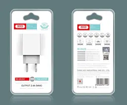 Мережевий зарядний пристрій XO L65EU 2.4A two USB charger Білий - мініатюра 3