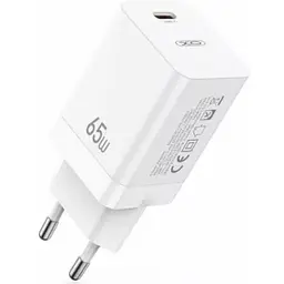 Зарядний пристрій XO CE10 1USB-C PD 65W Charger + Lightning cable White - мініатюра 2