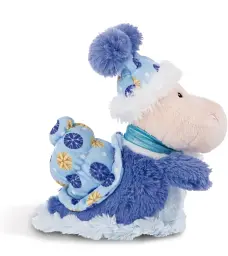 М'яка плюшева іграшка Зимовий Равлик Сілле NICI Cosy Winter Sille Snail 22 см блакитна (SKU-268)