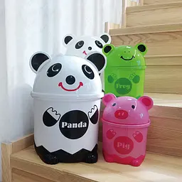 Відро для сміття MBM My Home настільне з кришкою 1.2 л біле (BIN-07 1,2L WHITE) - мініатюра 6