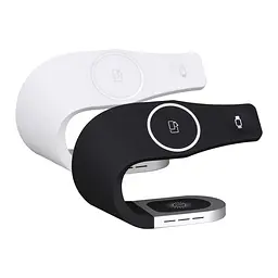 Зарядний пристрій — бездротова док-станція Magsafe Y35 3-in-1 15 W wireless charger ip vers чорна - мініатюра 5