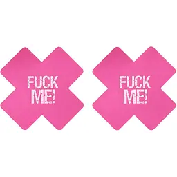 Наклейки на соски Lovetoy Fuck me 2 шт. мульти