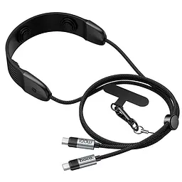 Кабель HOCO C to C 100W charging data cable nec hanging with massager U145 1.4m, 100W
