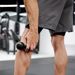 Масажний м'яч Gymtek 63 мм подвійний чорний - мініатюра 5