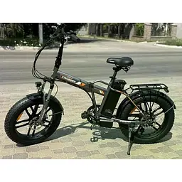 Електровелосипед Crosser Comp фетбайк 350W 12Ah сірий з помаранчевим - мініатюра 2