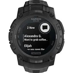 Смарт-годинник Garmin Instinct 3 Solar 45mm Tactical Edition Black with Black Band (010-02934-50) [137249] - мініатюра 7