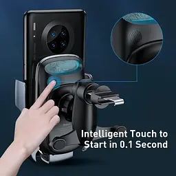 Держатель BASEUS Milky Way Electric Bracket Wireless Charger (15W) (WXHW02-01) - мініатюра 8