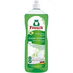 Засіб для ручного миття посуду Frosch Зелений лимон 1 л (4009175148094/4009175170675)