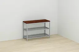 Банкетка універсальна Ferrum-decor Слайм 45x63x26 сірий ДСП Венге 16мм (FRD-105511) - мініатюра 3