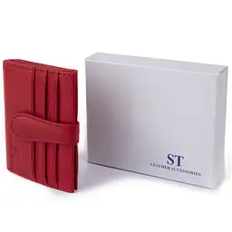 Жіночий шкіряний гаманець-візитниця ST Leather 10х8,3х1,5 см acs0015289 - мініатюра 7