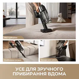 Бездротовий пилосос Dreame R20 Ultra AquaCycle - мініатюра 6