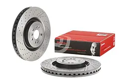 Диск гальмівний вентильований перфорований Mercedes Gle, Gl, M-class, Gls 11-19р Brembo (09.B805.11) - мініатюра 3