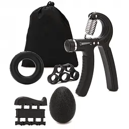 Набір еспандерів Cornix Hand Grip Workout Kit 5шт XR-0269 Black - мініатюра 1