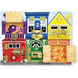 Дошка із засувками Melissa & Doug дерев’яна (SM93406/6075185) - мініатюра 2