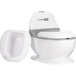 Горщик FreeON зі звуком змиву, білий (49249)