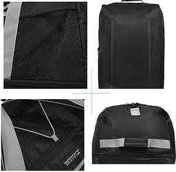 Сумка дорожня на колесах TravelZ Wheelbag Doubleloader foldable black 80(95)L (603096) - мініатюра 6
