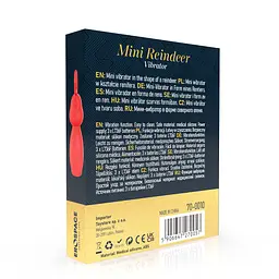 Вібратор для клітора Erospace Sweet Play Mini Reindeer Vibrator A10 8.8 см червоний - мініатюра 10