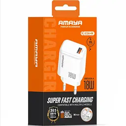 МЗП Amaya E56 PD20W+QC3.0 (1USB-A/1C) + кабель USB to MicroUSB White - мініатюра 2