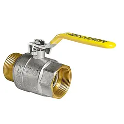 Кран кульовий Koer KR.515.Pr.Gas - 2" FM ГШВ Yellow, ручка "важіль" жовта KR0065