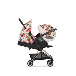 Прогулянкова коляска Cybex Coya Spring Blossom Light біла з червоним (522003071) - мініатюра 3